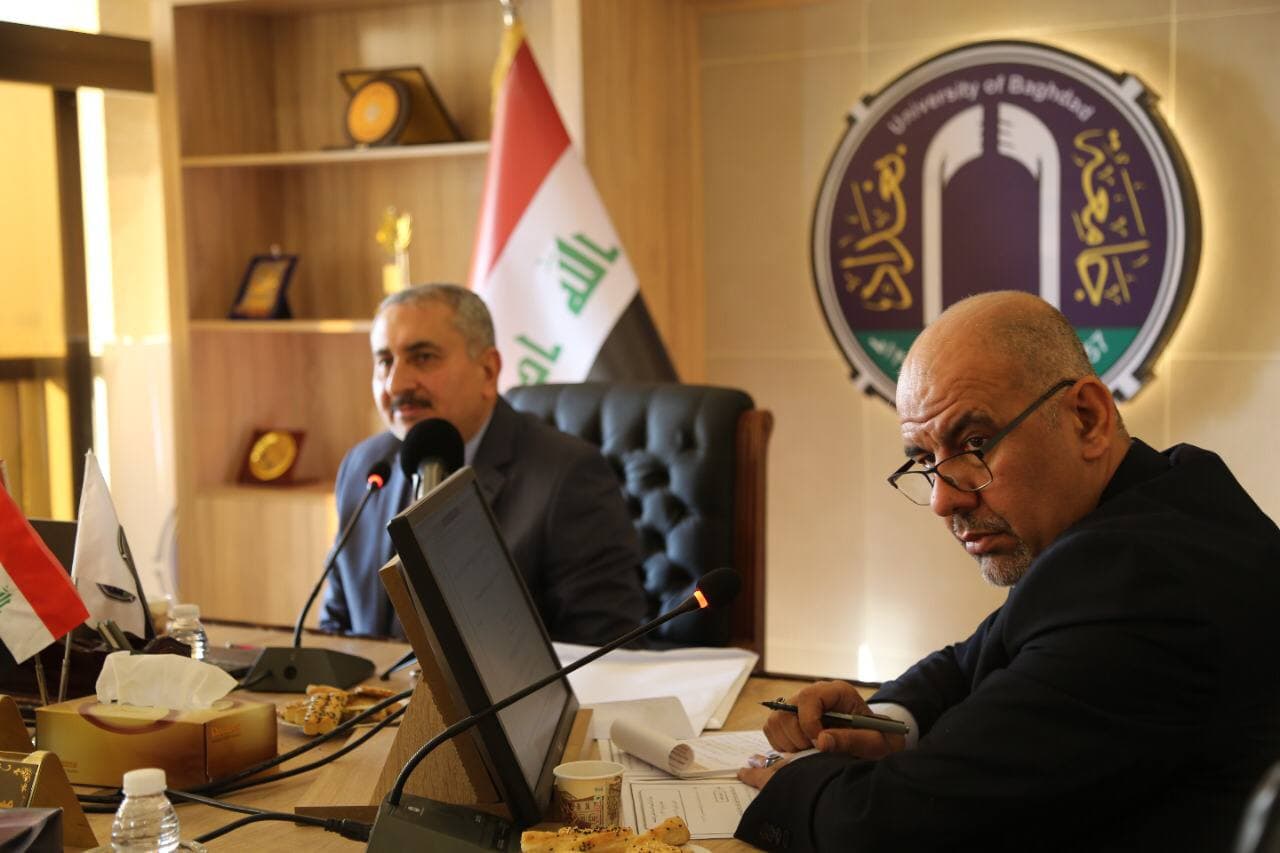 مجلس جامعة بغداد يعقد جلسته السادسة ويبحث عددا من الامور العلمية والادارية (1)