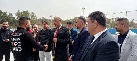 كلية التربية البدنية وعلوم الرياضة تختتم بطولة جامعة بغداد للتنس (1)