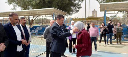 كلية التربية البدنية وعلوم الرياضة تختتم بطولة جامعة بغداد للتنس (2)