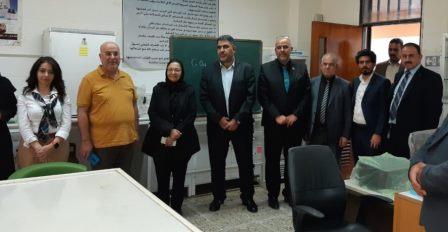 مساعد رئيس الجامعة للشؤون الإدارية يستقبل وفد هندسي من جامعة (6)