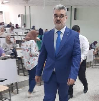 السيد مساعد رئيس الجامعة للشؤون العلمية يتفقد سير أمتحانات الدور الثاني لطلبة الدراسات الأولية و (2)