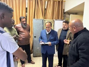 مدير الاقسام الداخلية يتفقد الطلبة العرب في المجمعات